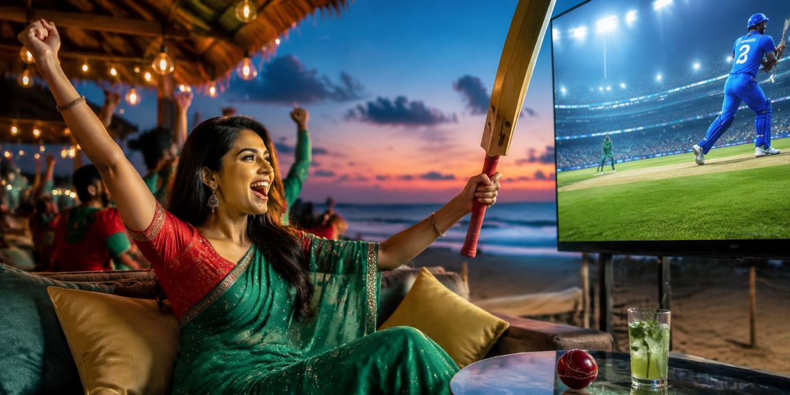 কক্সবাজার সমুদ্র সৈকতে ক্রিকেট বেটিং উপভোগ করছেন একজন ব্যবহারকারী